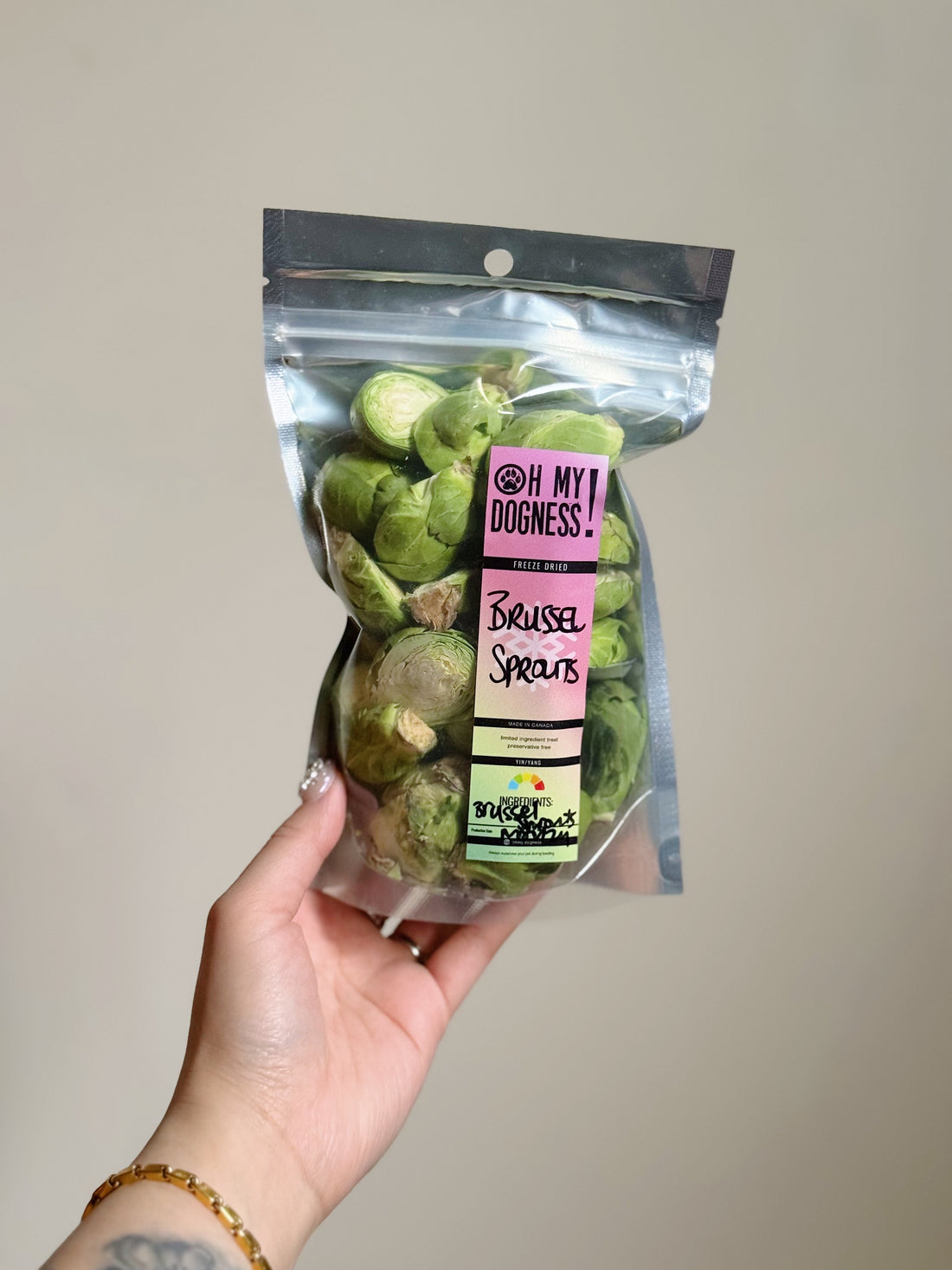 Freeze-dried Brussel sprouts