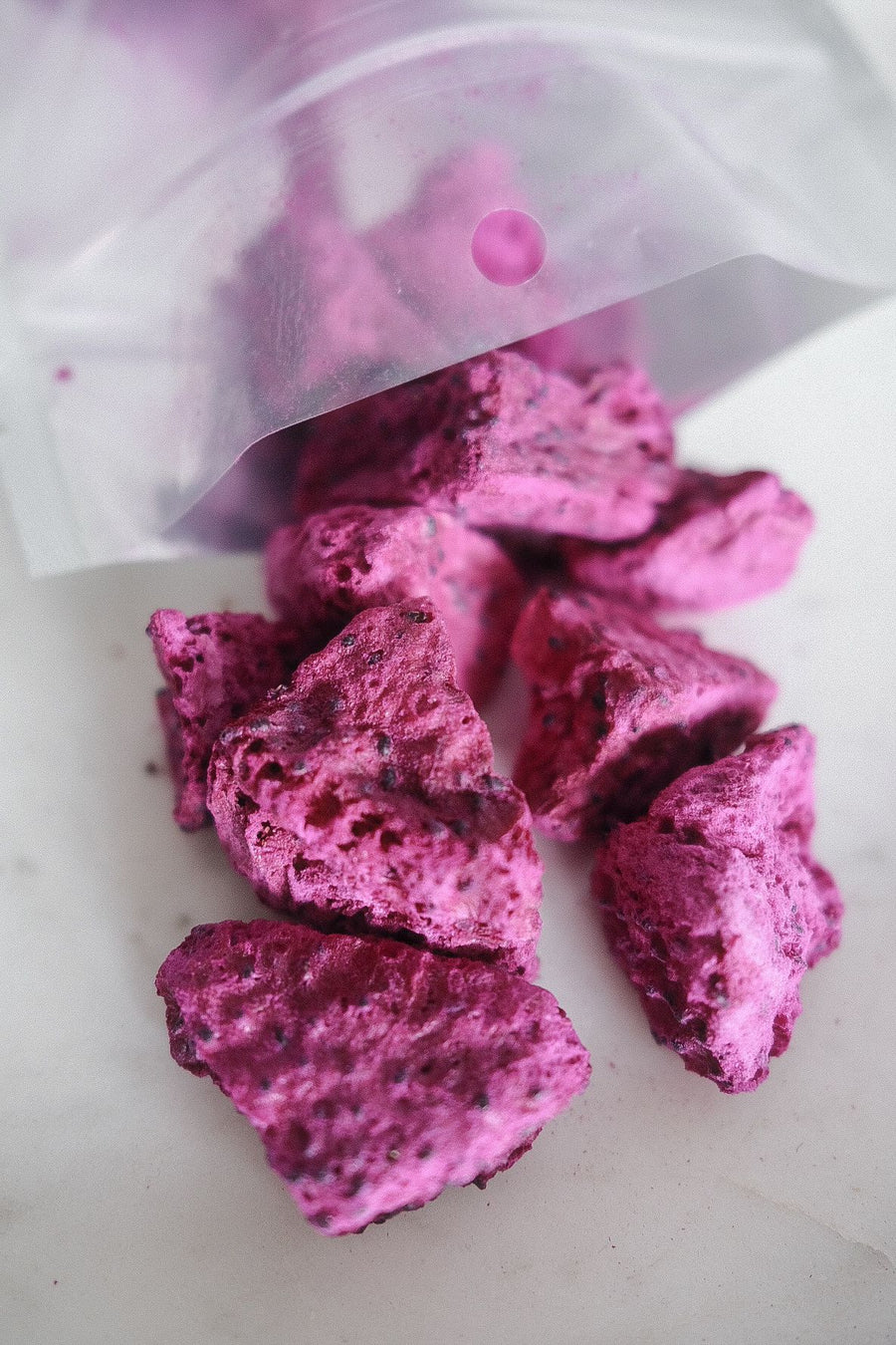 Freeze-dried Red Dragon Fruit Toppers/chunks