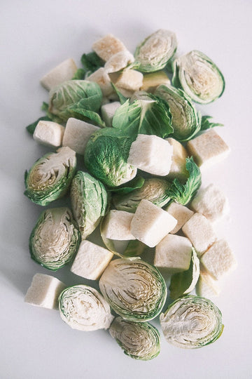 Freeze-dried Butternut squash and Brussel sprouts