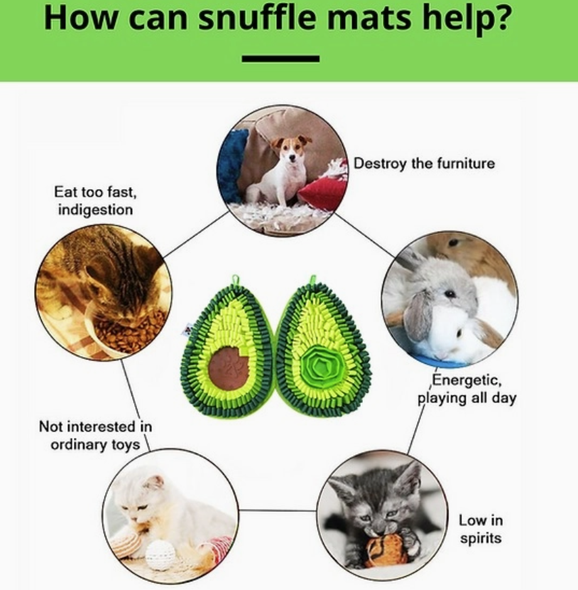 Delicious Avocado™ Anti-Bite Snuffle Mat