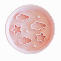 Star + Cloud Slow Feeder Bowl (Pink)